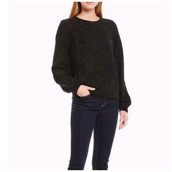 [michael kors] black sparkle lurex sweater - Picture 1 of 5
